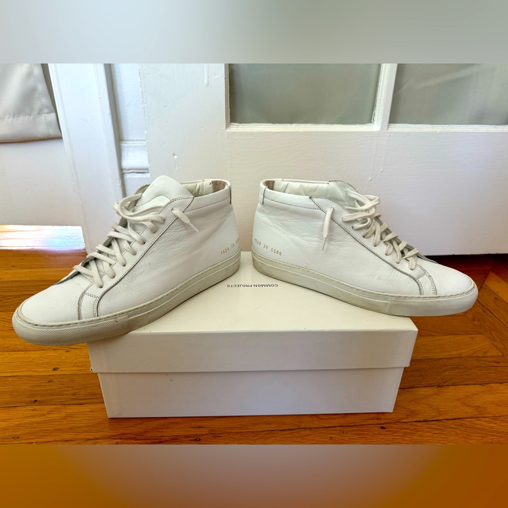 Common Projects Original Achilles Mid Top White